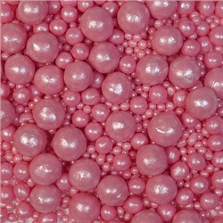Посыпка микс из рисового драже в глазури "Розовый жемчуг" (105), 50 гр