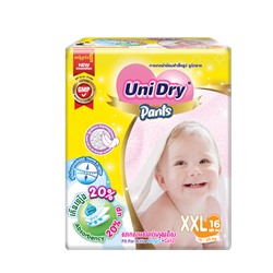 [UNIDRY] Подгузники-ТРУСИКИ детские Super Dry XXL 15-25 кг, 16 шт